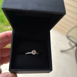 Kay Jewelers Silver Solitaire Engagement Ring